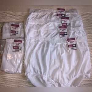 NWT Olga Secret Hugs Briefs Underwear White XL/8